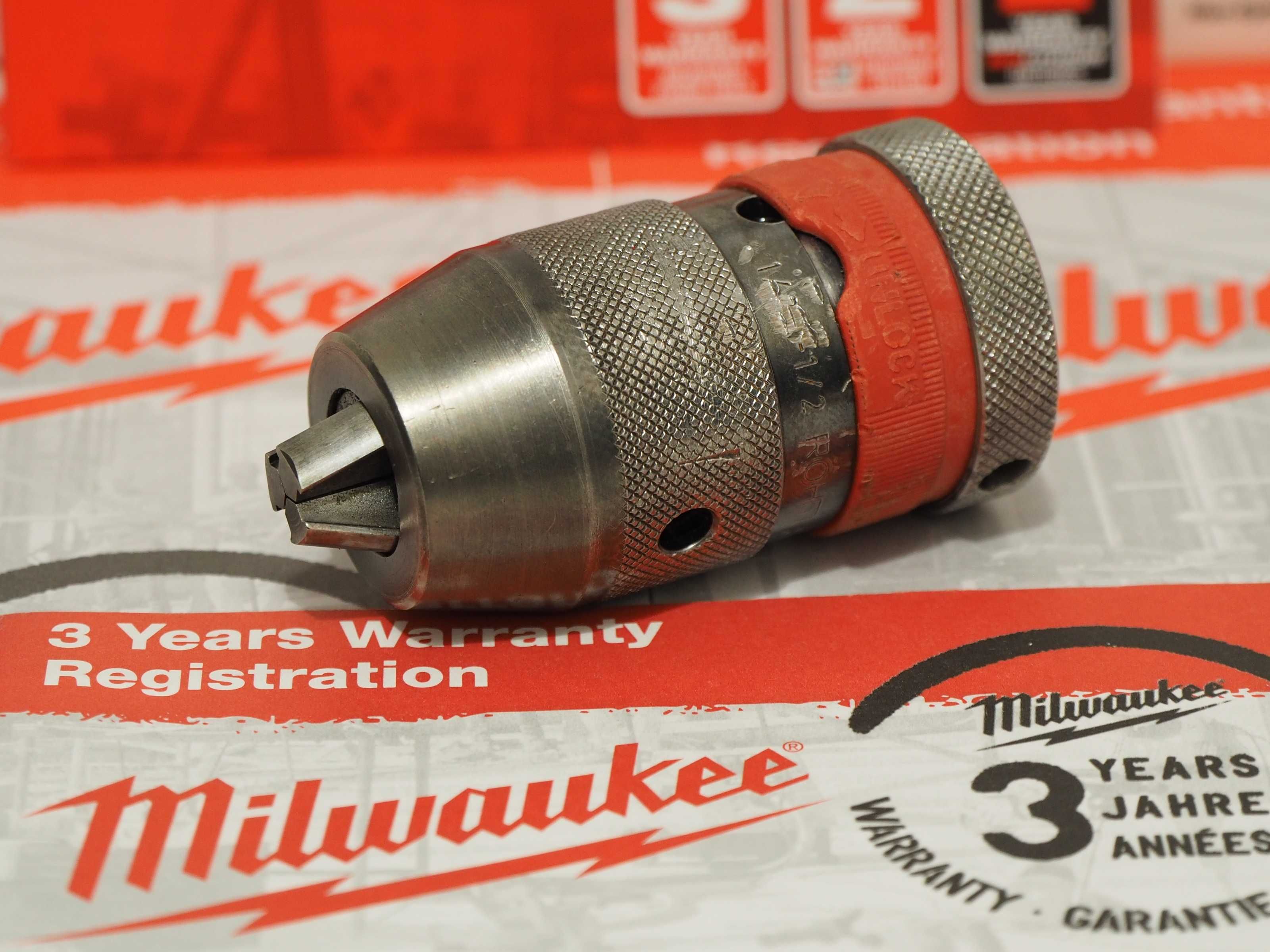 Milwaukee uchwyt 13mm z blokadą metalowy wiertarka wkrętarka