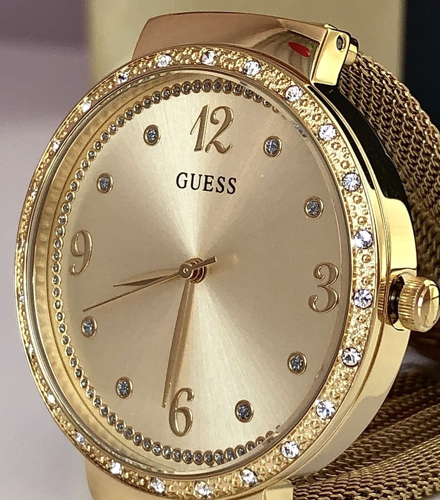 Жіночий годинник Guess, срібло, позолота