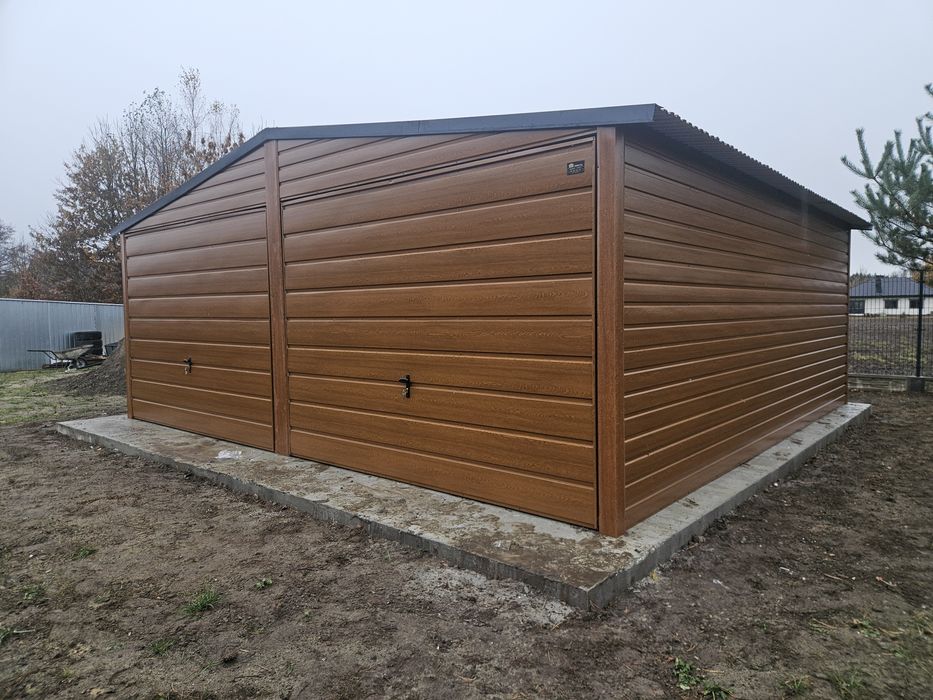 6x6 POM Garaze Blaszane Garaż Blaszany Blaszak Blaszaki Okucia wiata