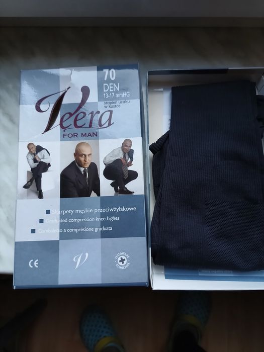 Skarpety męskie przeciwżylakowe-Veera