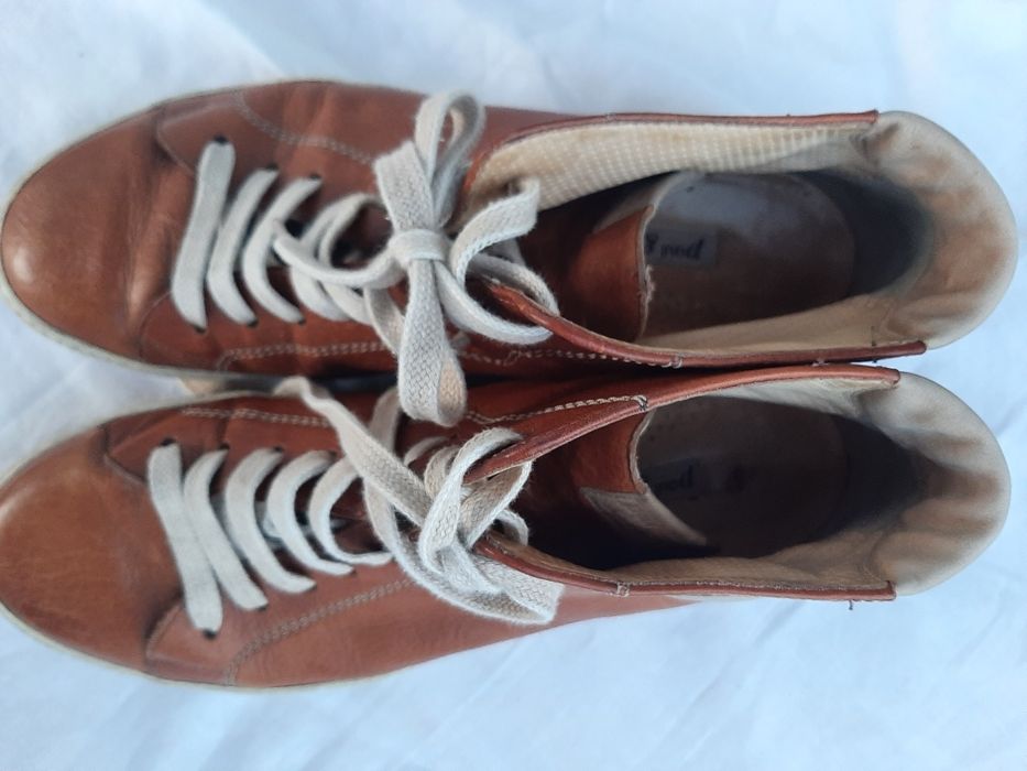 trzewiki za kostkę, brązowe, Paul green