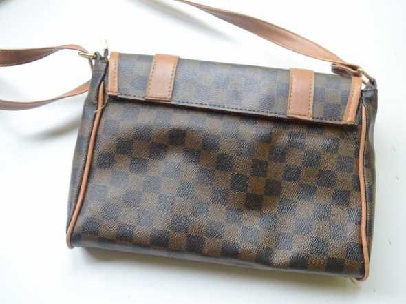 Torebka Torba Listonoszka Brązowa Loui Vuitton LV Brąz Logowana