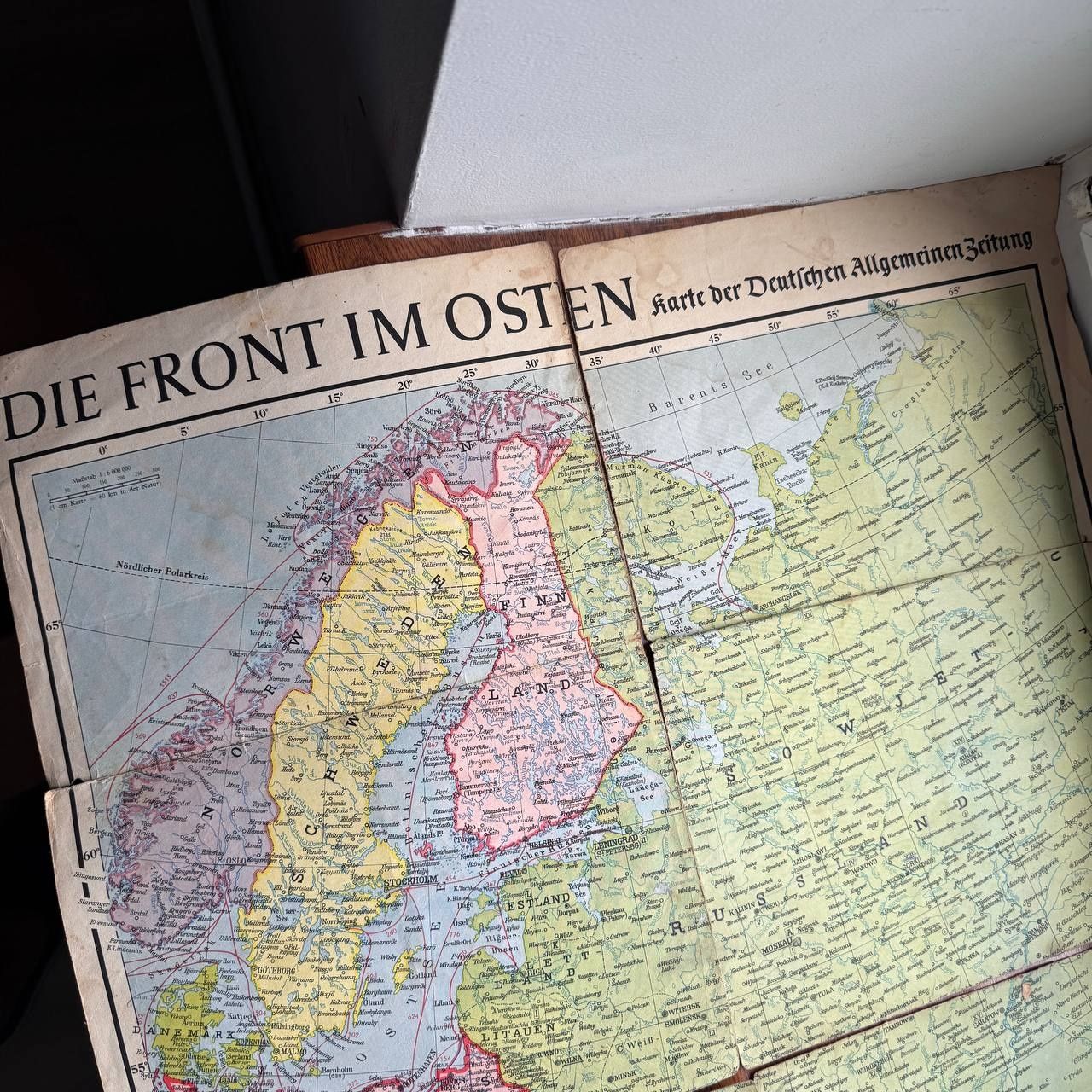 III Rzesza Mapa front wschodni Polska 1941 rok