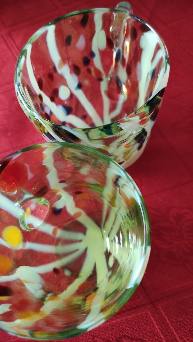 Набор посуды из цветного стекла, ХХ век