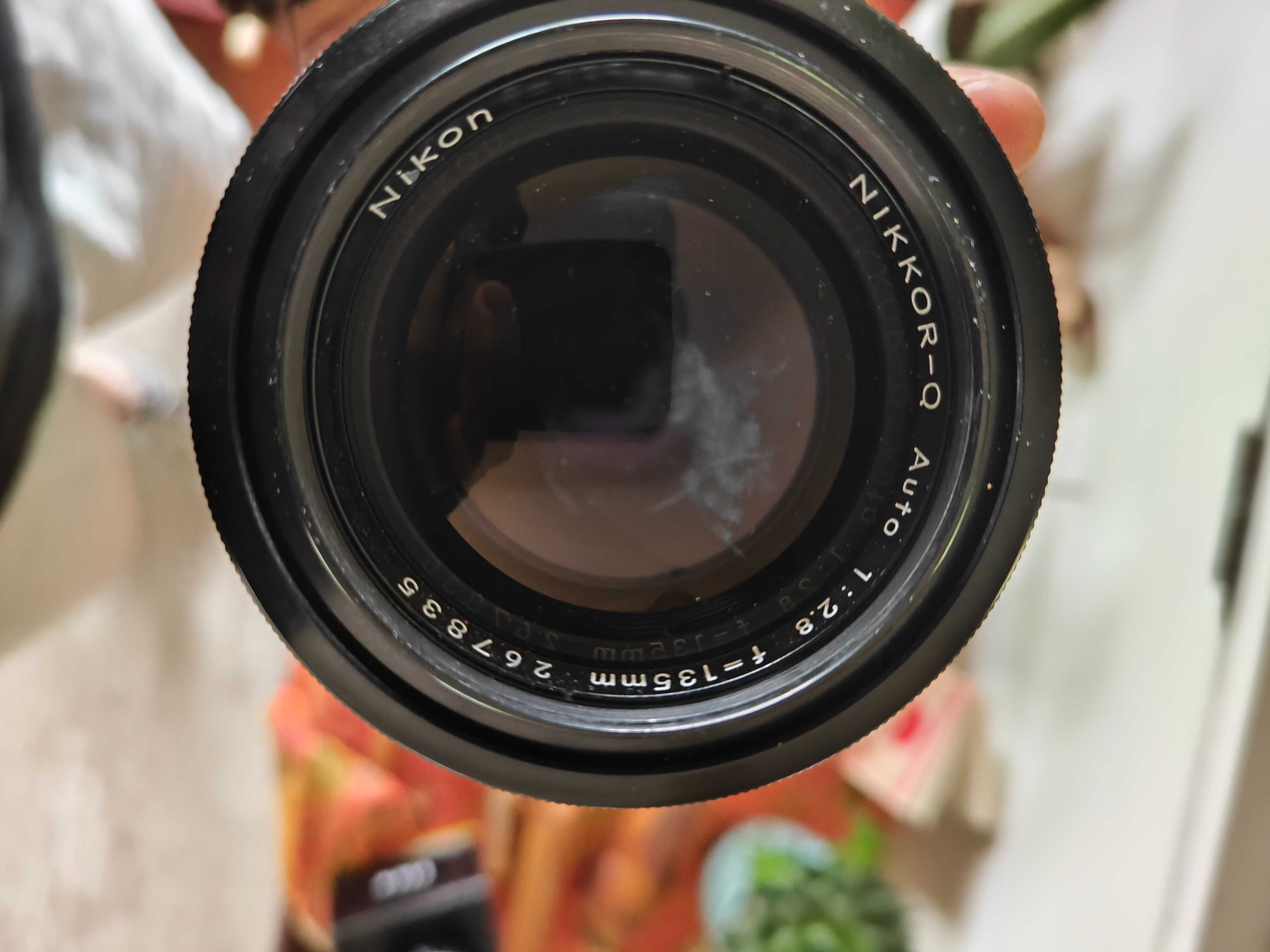 Nikon Nikkor lenses 50mm 1.4, 135mm 2.8, and others.