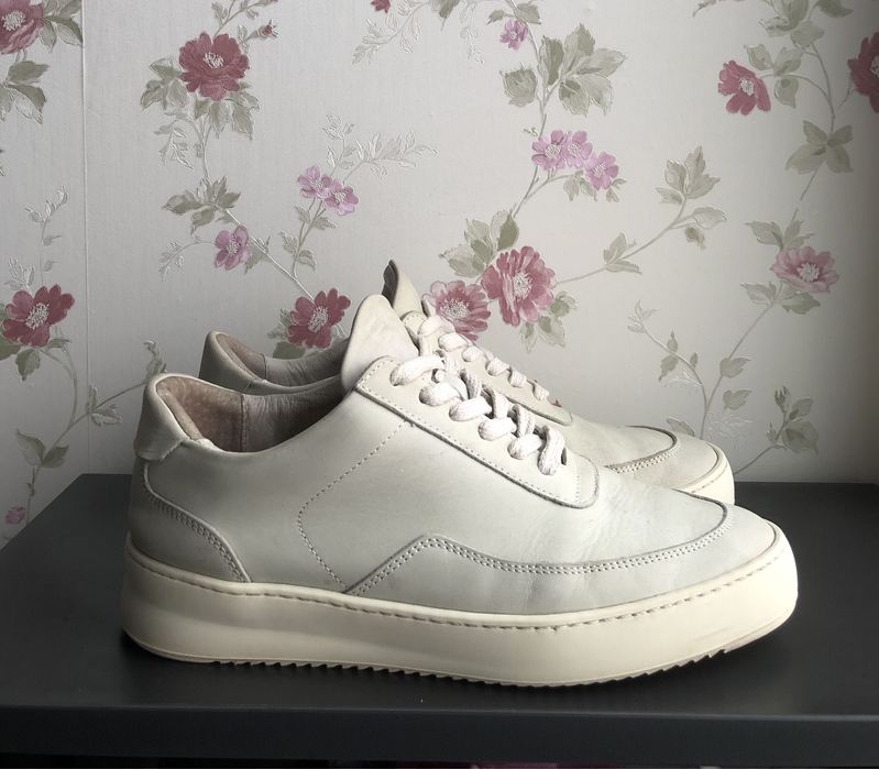 Кеды Filling Pieces, кожаные кеды