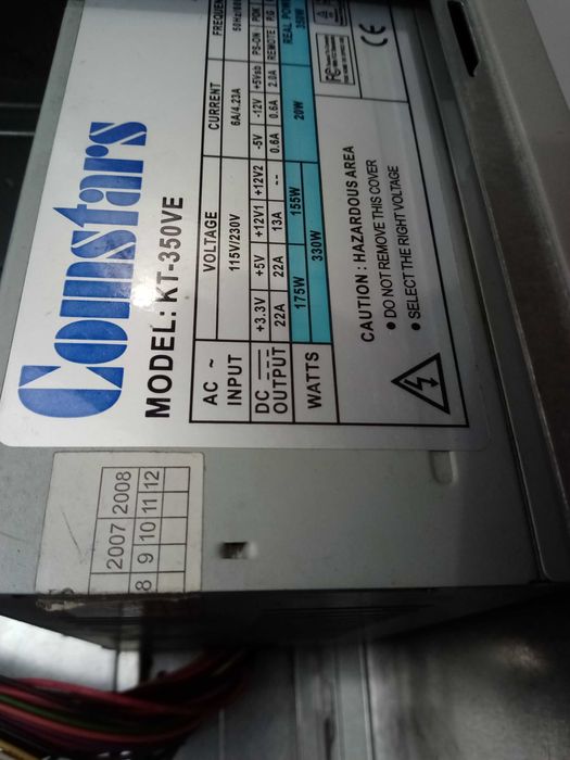 Блок питания компьютера Comstar KT-350VE, 350W 80FAN