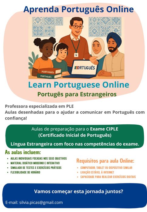 Aulas de Português Online - Preparação para o exame CIPLE