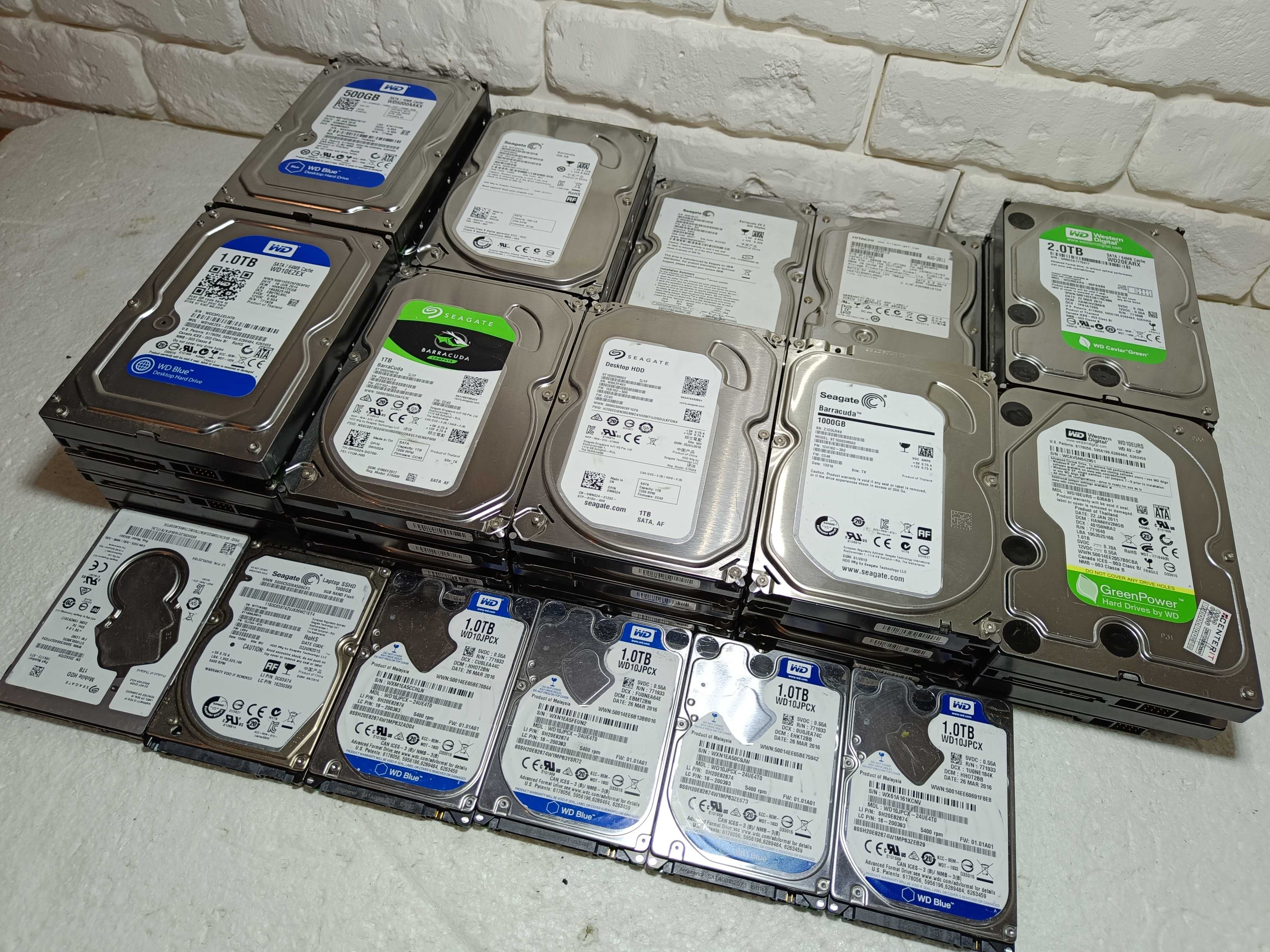 Хард диск HDD Seagate Western Digital WD 500GB 1TB 2TB 3TB 4TB 3.5 2.5