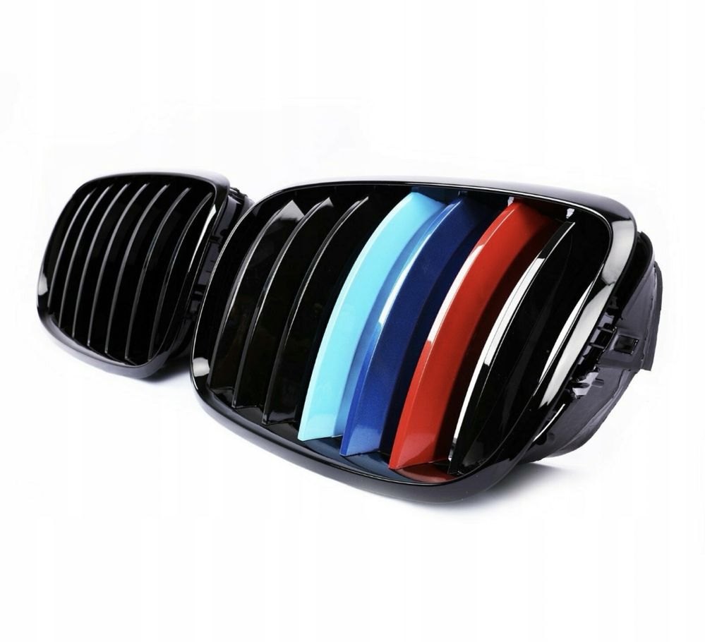 Grill Nerki do BMW X5 E70 X6 E71 M-kolor czarny połysk black glossy
