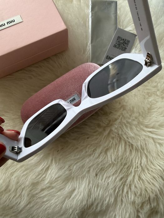 Okulary Miu Miu biale