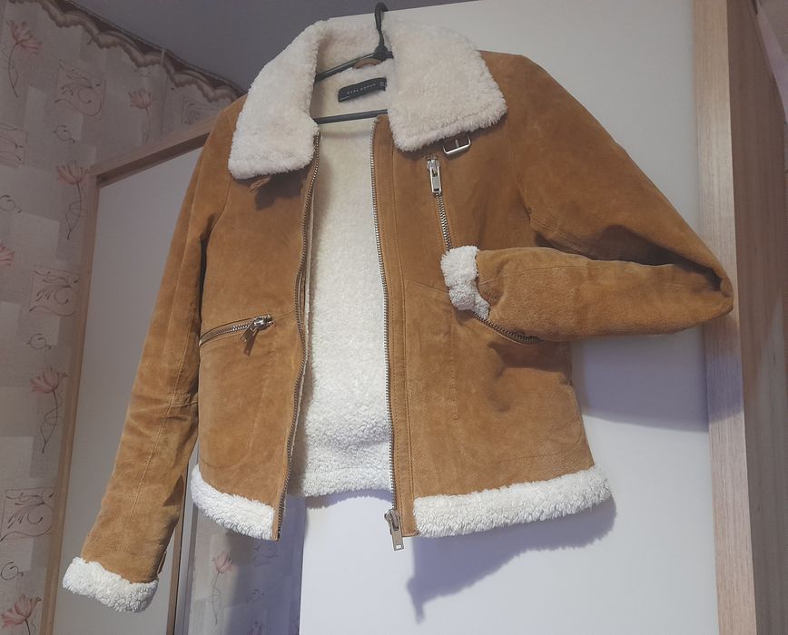 Натуральная дублянка ZARA, розмір XS