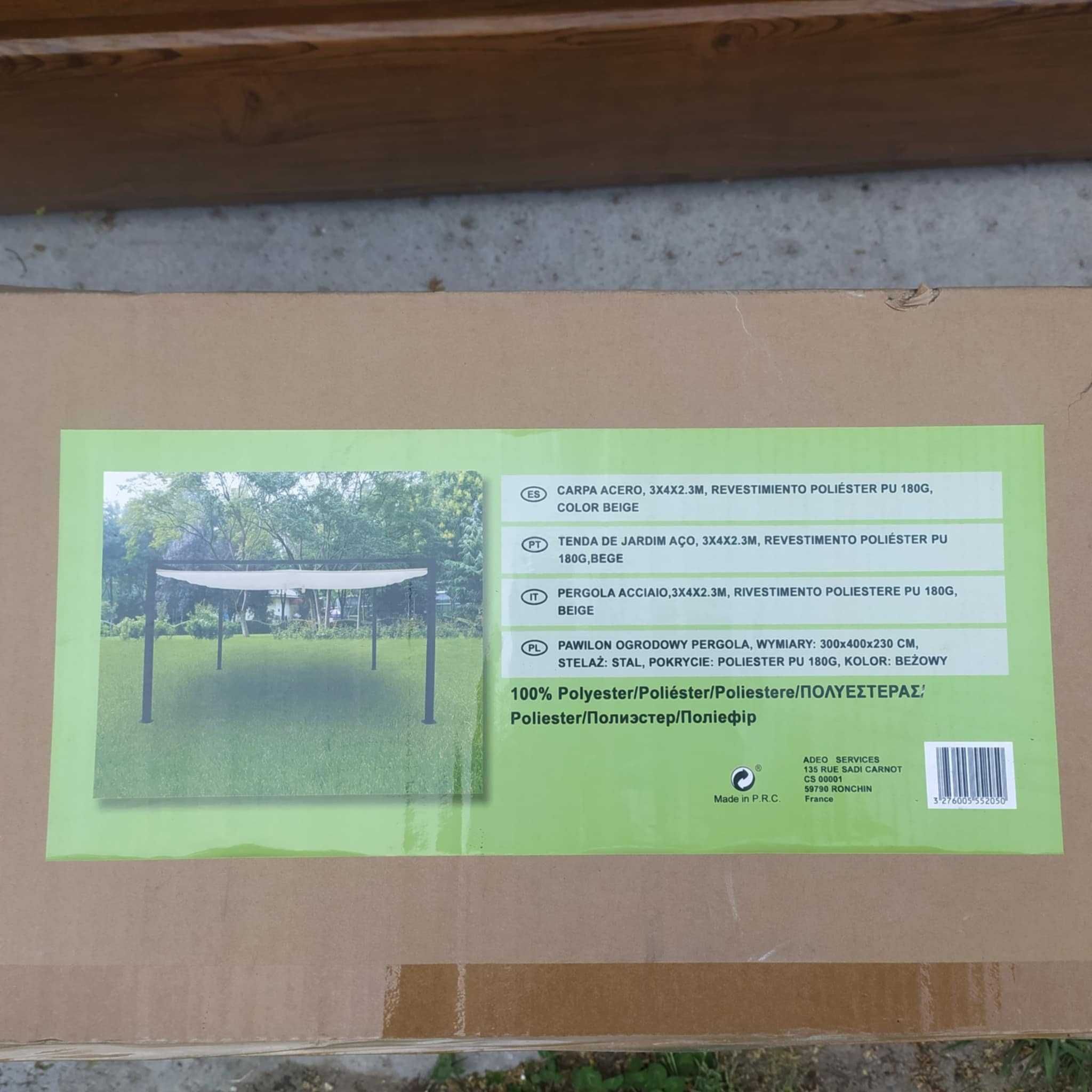 Pawilon Ogrodowy Pergola 300x400x230 Beżowy