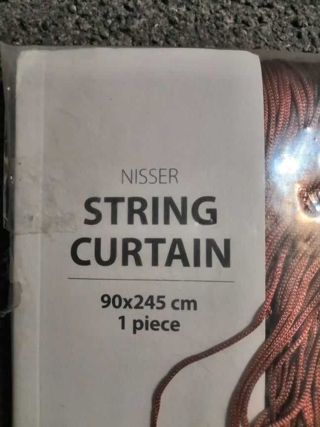 Zasłona sznurkowa 1 String curtain 90x245cm róż różowa