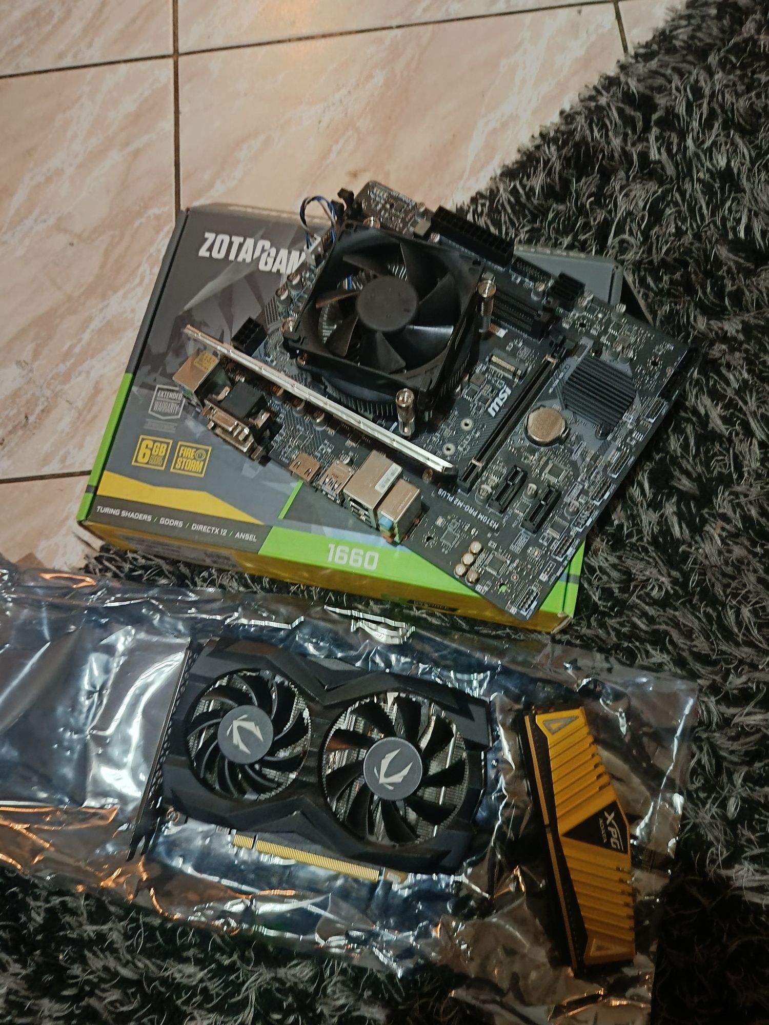 Procesor i5 9400f płyta i karta graficzna GTX 1660