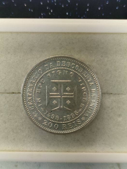 Moeda 200 Reis - 1898 / D. Carlos I / Prata