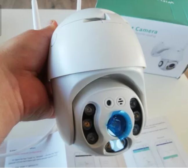 Kamera wifi 5MP zestaw monitoringu na działke z routerem  + 64gb