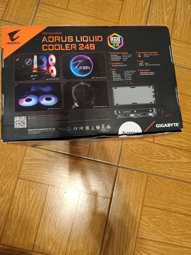 Aorus Líquid cooler 240mm