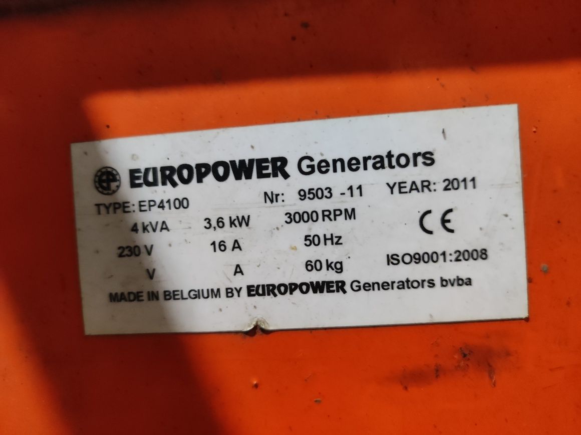 Agregat prądotwórczy europower