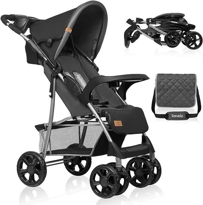 Wózek spacerowy, spacerówka LIONELO Emma Plus do 15kg z torba