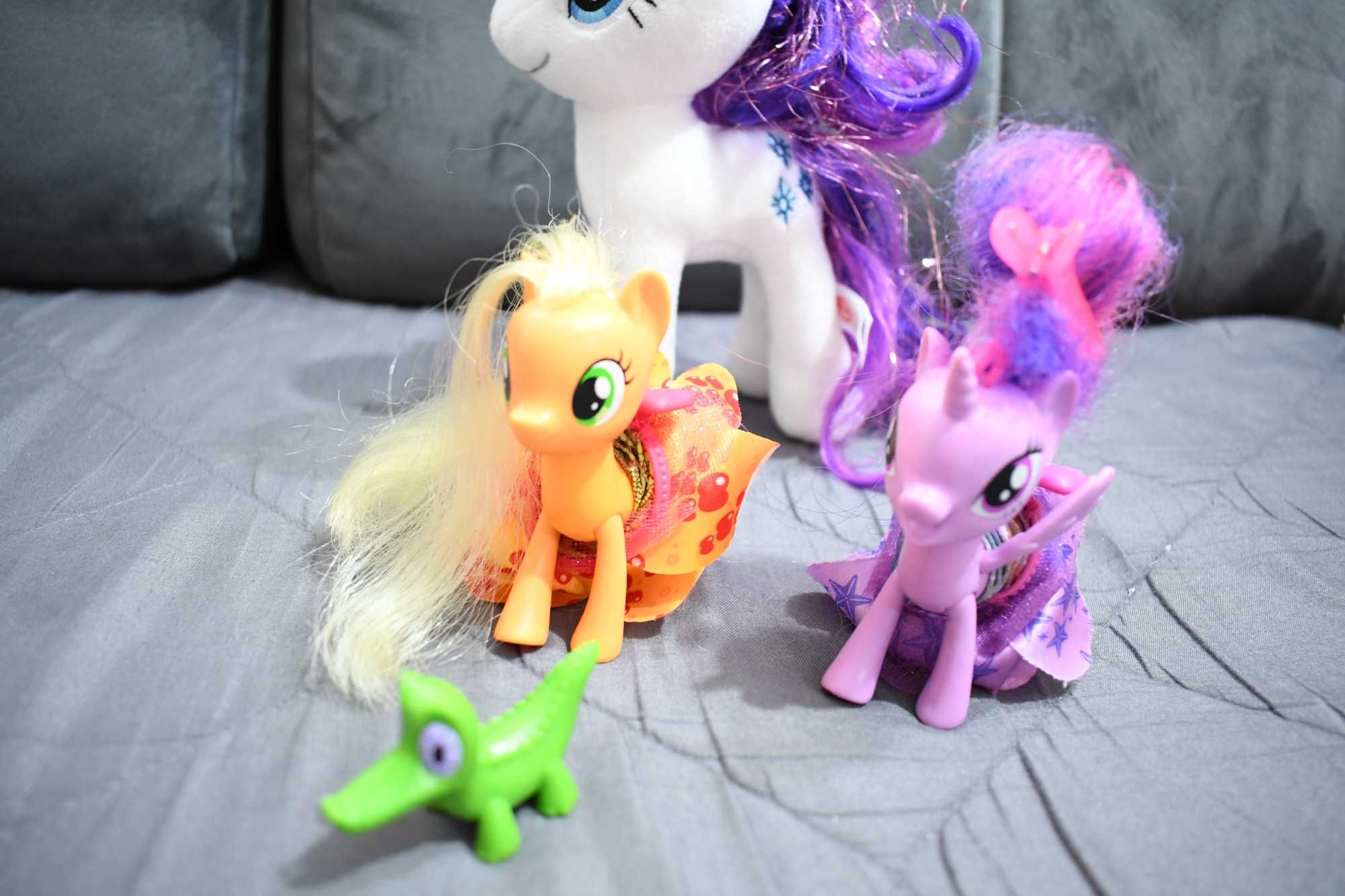 ORYGINALNY pluszak my little pony RARITY + 3 figurki WYSYŁKA