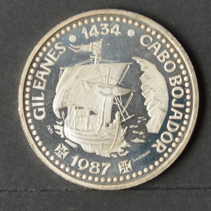 Portugal 100 Escudos 1987 -Prata Proof - olx X10087