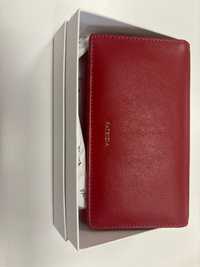 Skórzany portfel czerwony