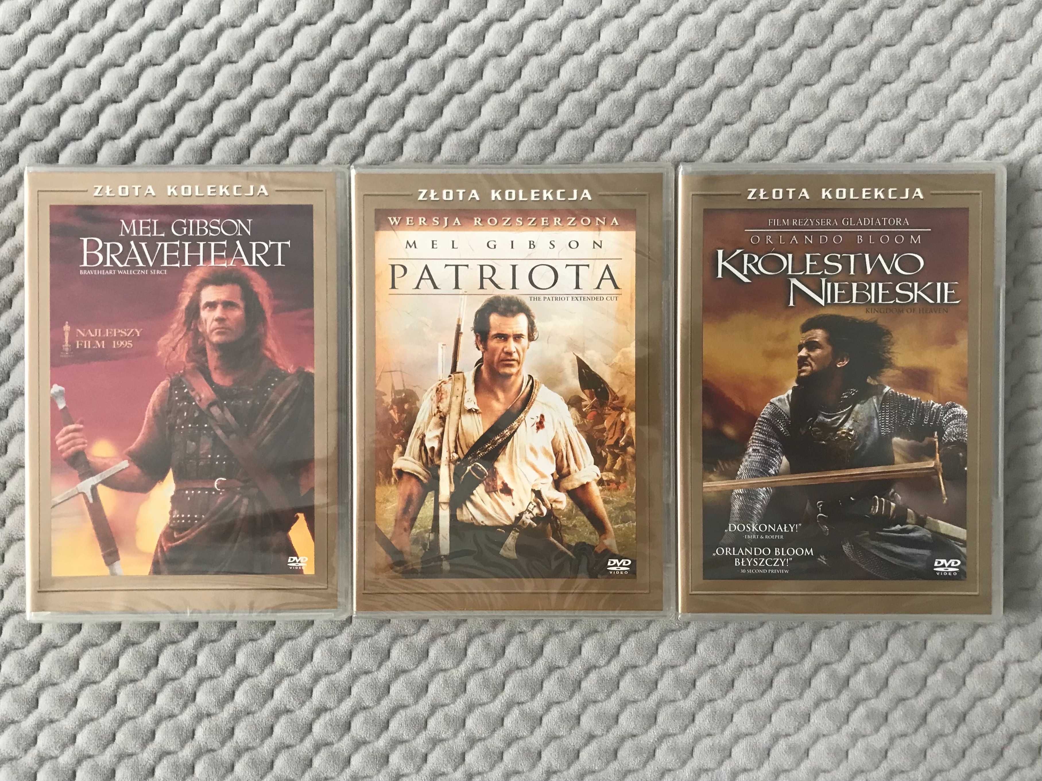 Złota Kolekcja - "Braveheart", "Patriota", "Królestwo niebieskie"