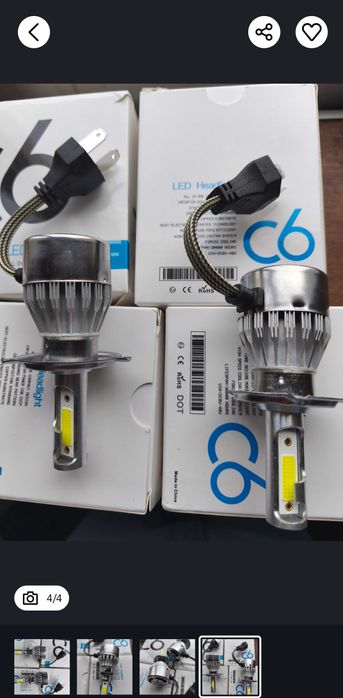 Par Lâmpadas H7 - 6000k Luz Branca