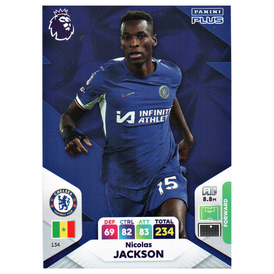 Karta Panini 134 Premier League 2024 Plus Nicolas Jackson