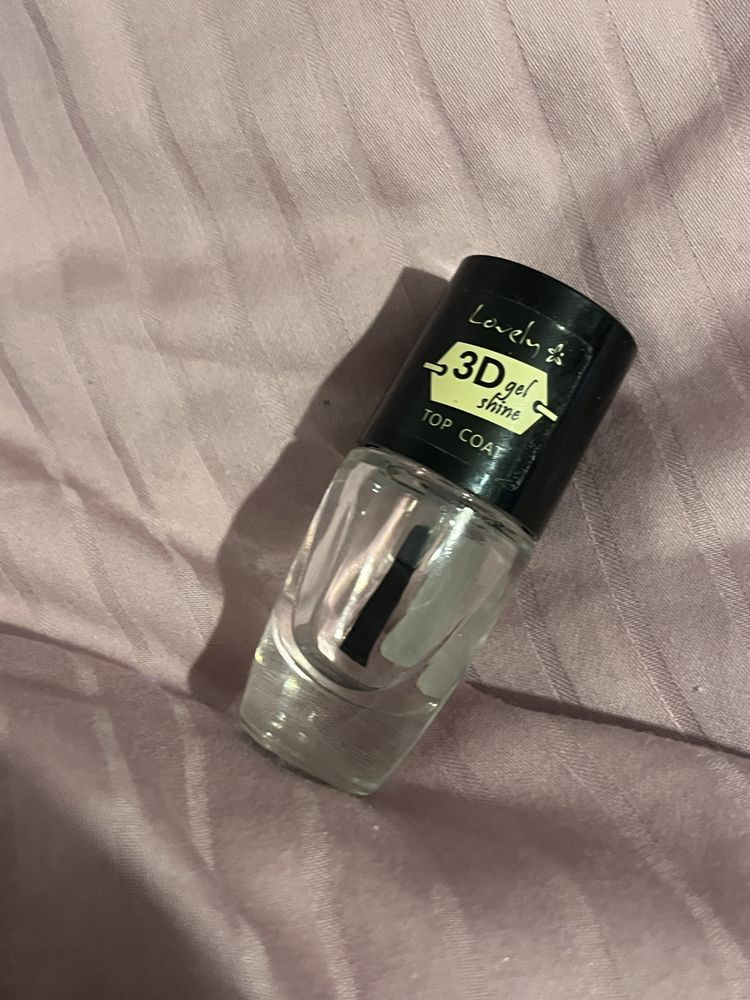 Top coat lakier do paznokci 3D gel shine lovely