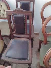 Krzesła drewniane ludwikowskie