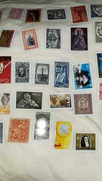Estampas de selos portugueses em metal