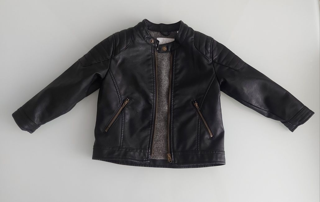 Ramoneska Kurtka Zara Baby r 98 (2-3 lata) Jak NOWA Biker Bike Eco Skó