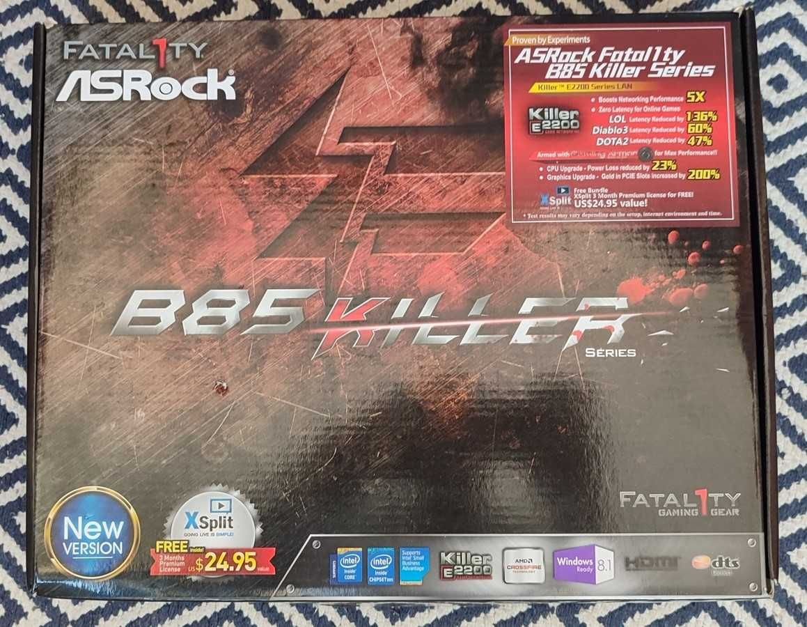 Motherboard ASRock Fatal1ty B85 Killer | Socket 1150 | ATX