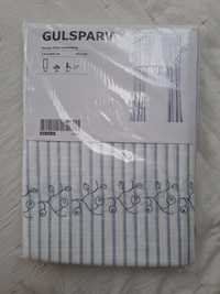 Ikea Gulsparv zasłony z haftem i wiązaniem