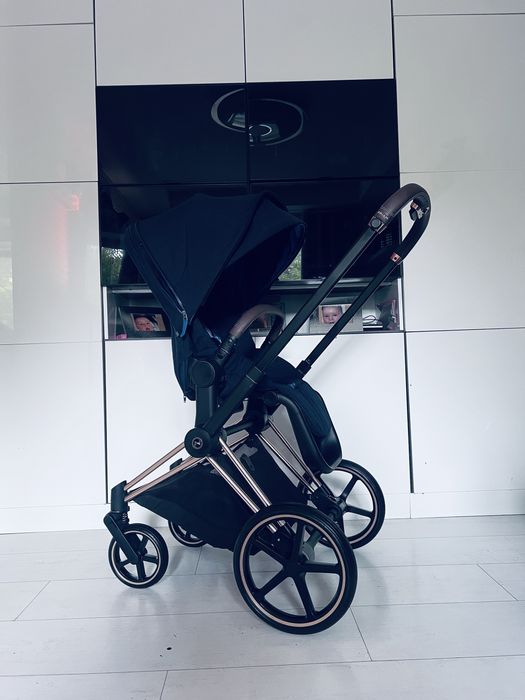 Cybex priam 4.0 rose gold komplet z 2 stan idealny