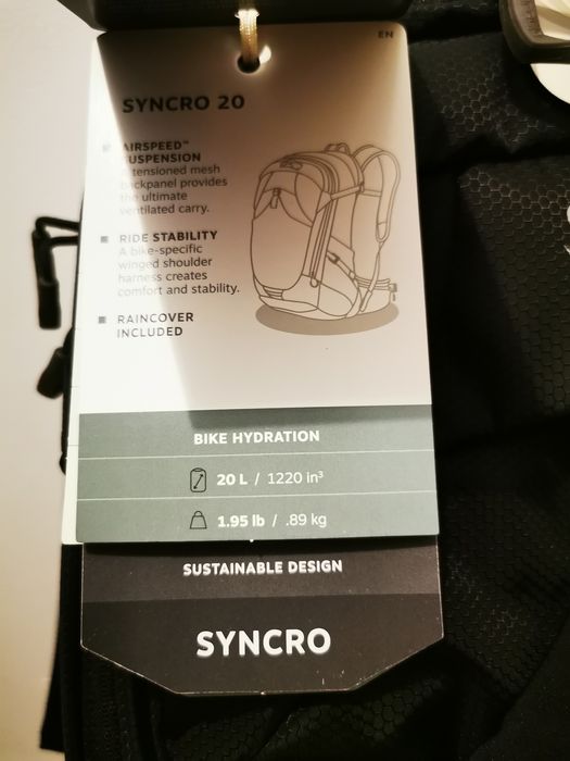 Nowy plecak Osprey Syncro 20