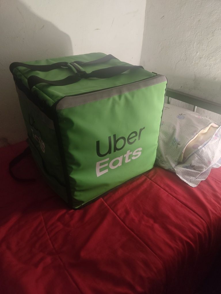 Mochila Térmica Profissional Uber Eats - Como Nova
