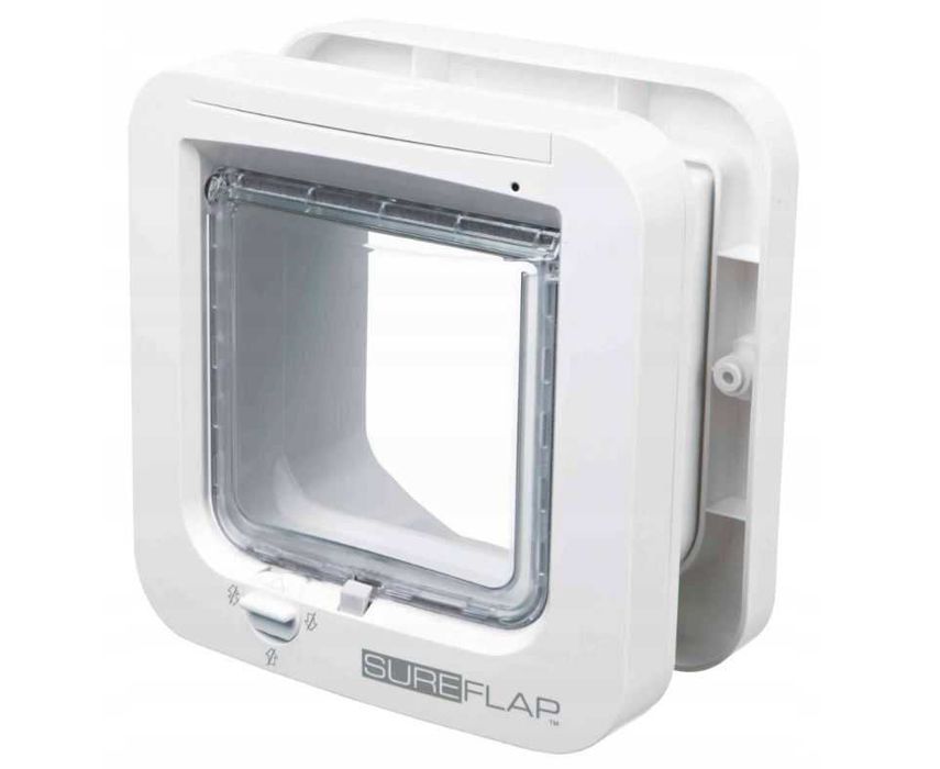 Drzwi wahadłowe dla kota  z systemem identyfikującym SureFlap SUR001