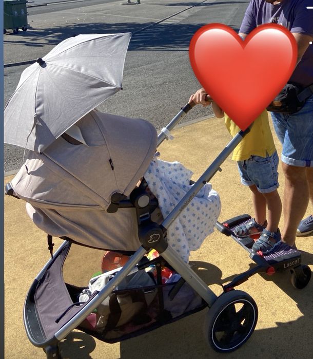 Carrinho trio bebe confort, ovo e cadeira/alcofa