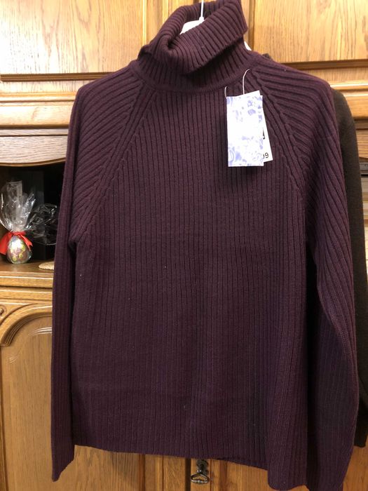 bluzka sweterek burgundowy