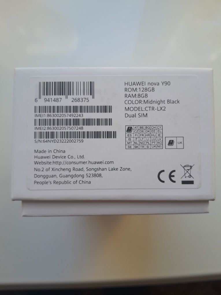 Huawei nova Y 90 8/128Gb black