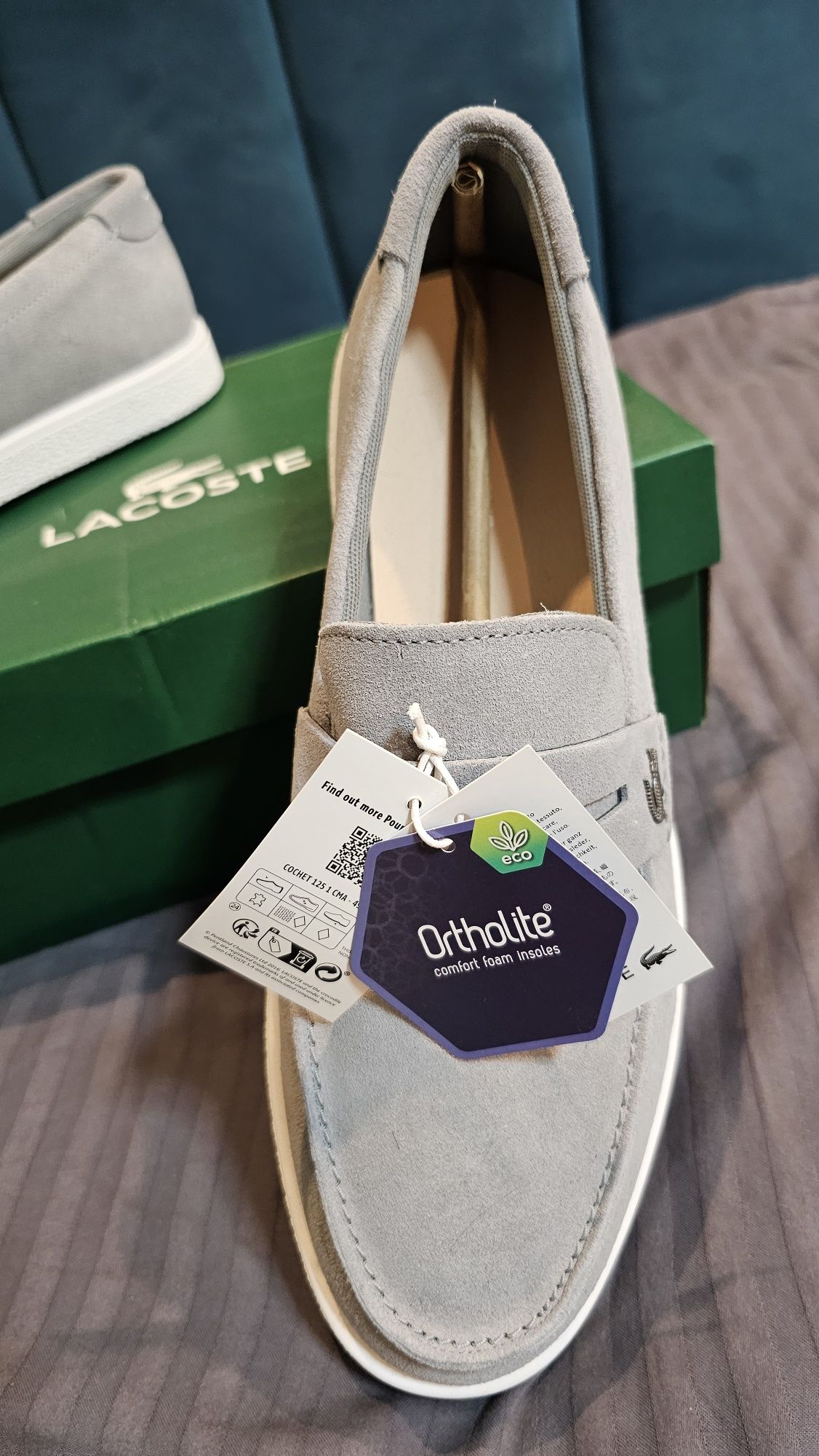 Туфлі Lacoste нубук, розмір 45 нові