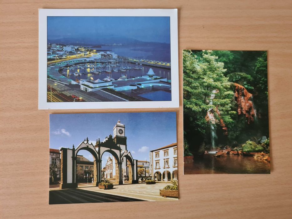 3 postais ilustrados de São Miguel, Açores