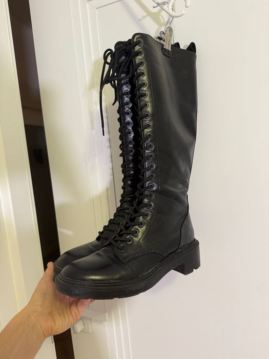 Skórzane buty Zara - rozmiar 37