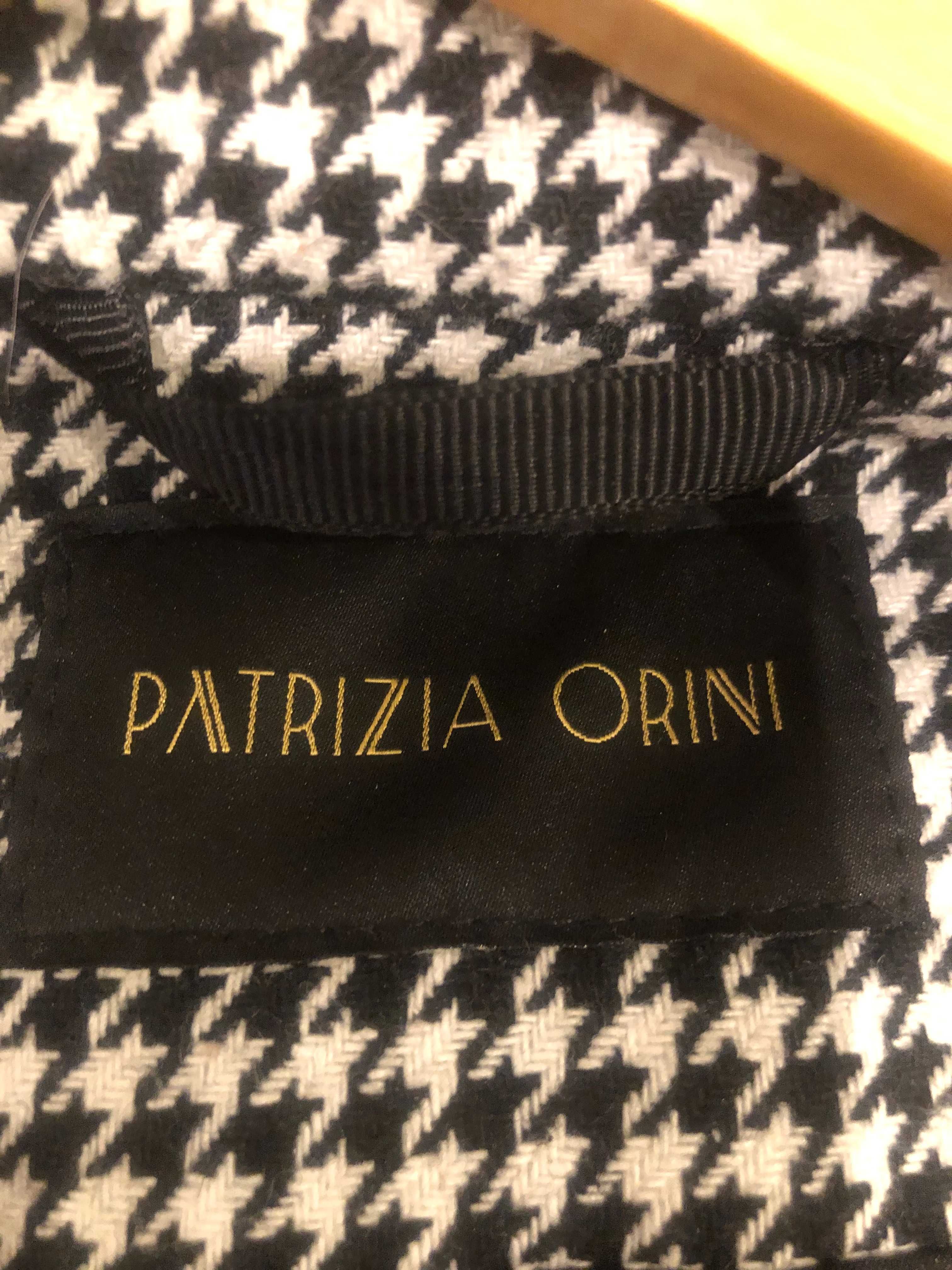Płaszcz w pepitkę Patrizia Orini r.38