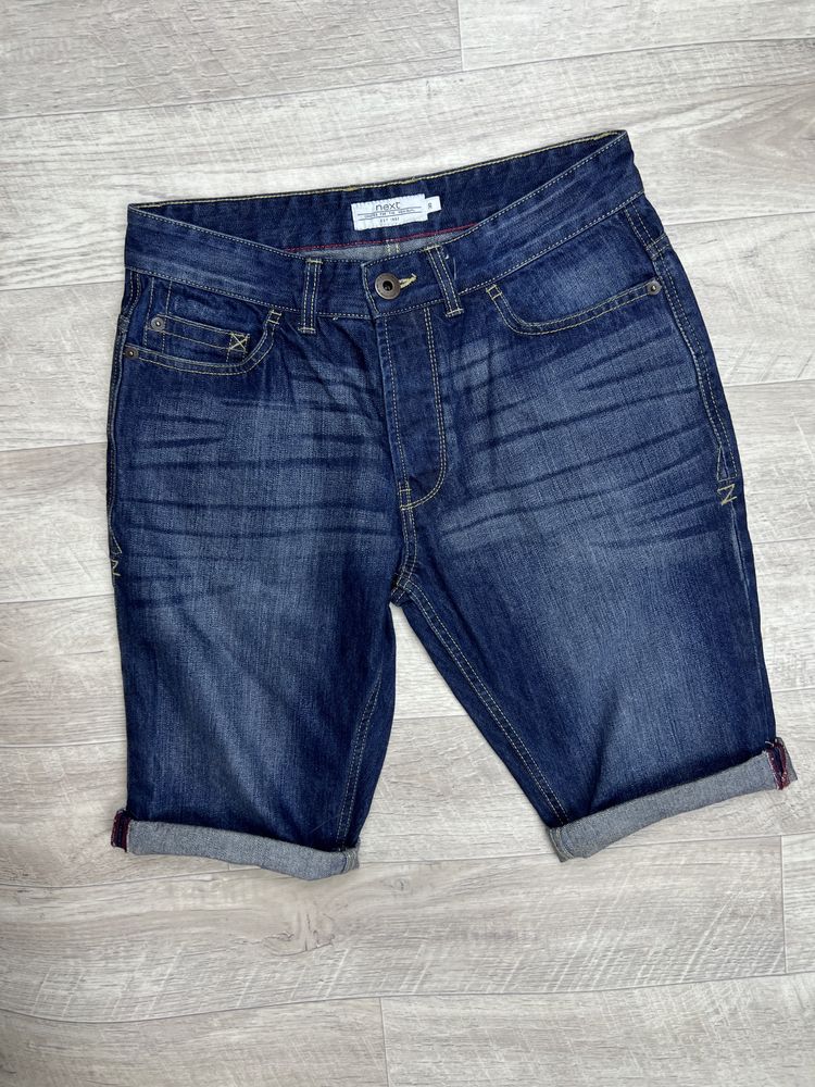 Next шорты 30 размер джинсовые синие оригинал