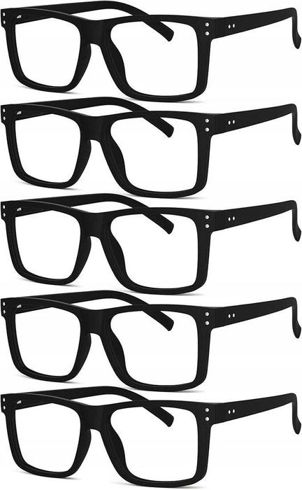 5 x Okulary korekcyjne do czytania + 1,0 Eyekepper Unisex + pokrowiec