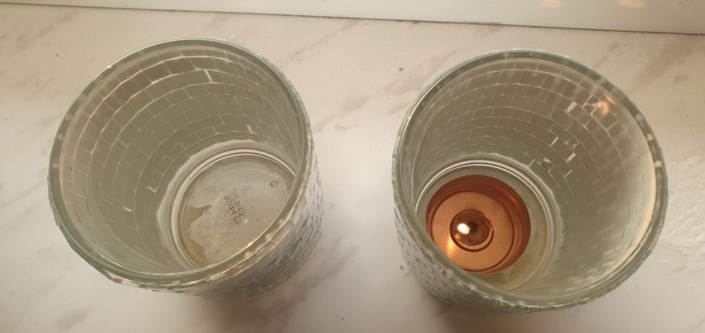 Świeczniki lustrzane